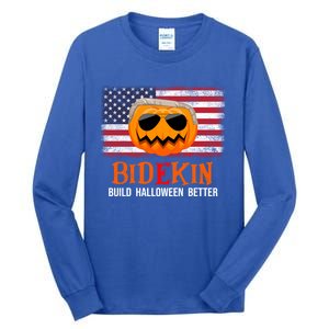 Build Halloween Better Halloween Biden Supporter Cool Gift Tall Long Sleeve T-Shirt