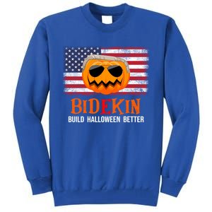 Build Halloween Better Halloween Biden Supporter Cool Gift Tall Sweatshirt