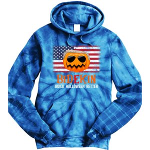 Build Halloween Better Halloween Biden Supporter Cool Gift Tie Dye Hoodie