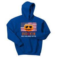 Build Halloween Better Halloween Biden Supporter Cool Gift Kids Hoodie