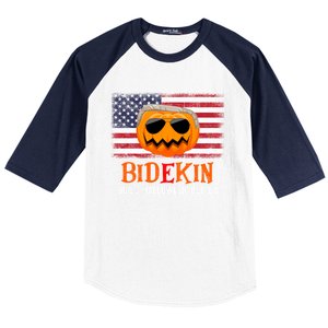 Build Halloween Better Halloween Biden Supporter Cool Gift Baseball Sleeve Shirt