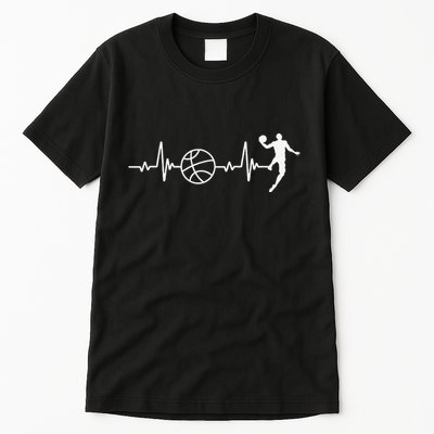 Basketball Heartbeat Basketball lovers player Tall T-Shirt