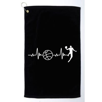 Basketball Heartbeat Basketball lovers player Golf Towel