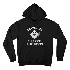 Bartender Halloween Bartender Ghost I Serve The Boos Gift Hoodie