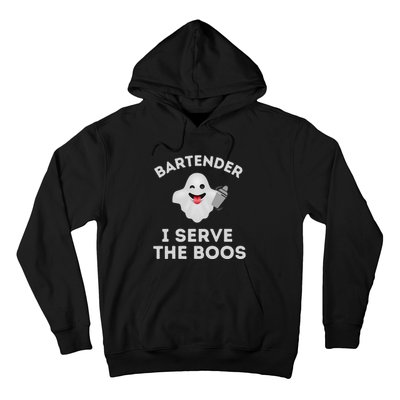 Bartender Halloween Bartender Ghost I Serve The Boos Gift Hoodie