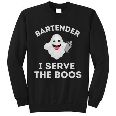 Bartender Halloween Bartender Ghost I Serve The Boos Gift Sweatshirt