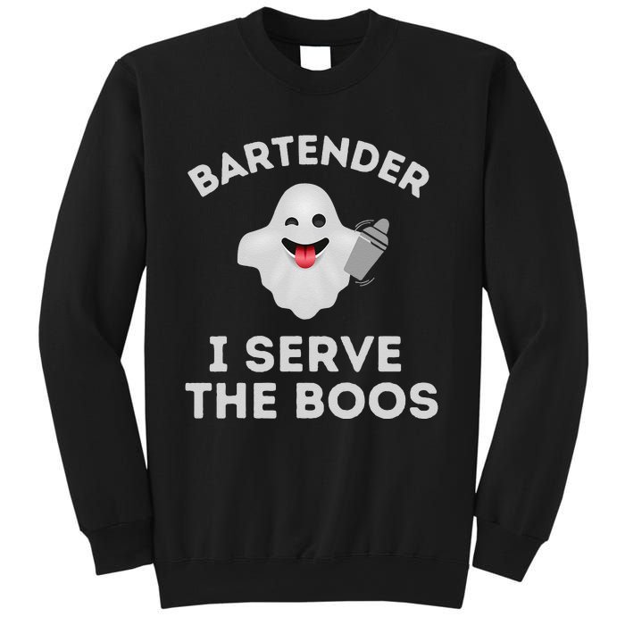 Bartender Halloween Bartender Ghost I Serve The Boos Gift Sweatshirt