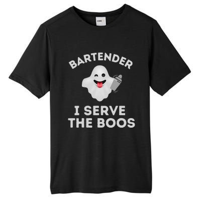 Bartender Halloween Bartender Ghost I Serve The Boos Gift Tall Fusion ChromaSoft Performance T-Shirt