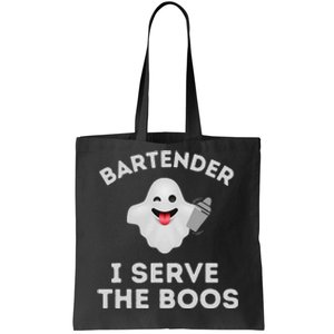 Bartender Halloween Bartender Ghost I Serve The Boos Gift Tote Bag