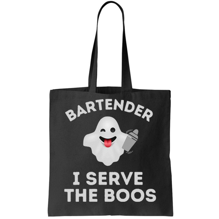 Bartender Halloween Bartender Ghost I Serve The Boos Gift Tote Bag