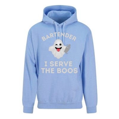 Bartender Halloween Bartender Ghost I Serve The Boos Gift Unisex Surf Hoodie