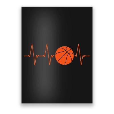 Basketball Heartbeat Basketball lovers player Poster