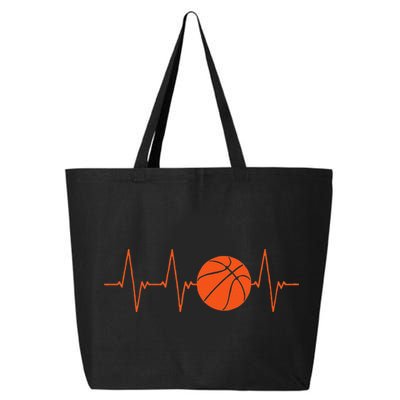 Basketball Heartbeat Basketball lovers player 25L Jumbo Tote