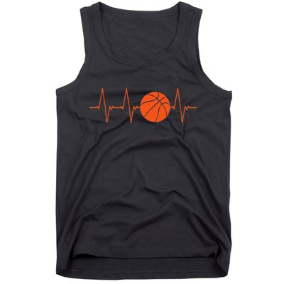 Basketball Heartbeat Basketball lovers player Tank Top