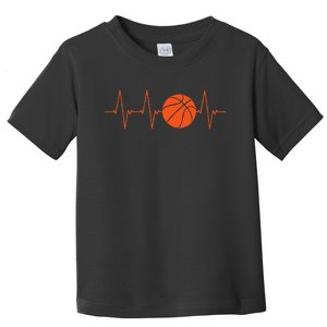 Basketball Heartbeat Basketball lovers player Toddler T-Shirt