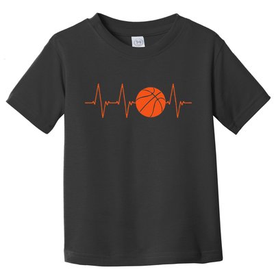 Basketball Heartbeat Basketball lovers player Toddler T-Shirt