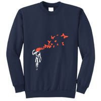 Banksy Headshot Butterfly Sweatshirt