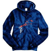 Banksy Headshot Butterfly Tie Dye Hoodie