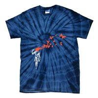 Banksy Headshot Butterfly Tie-Dye T-Shirt