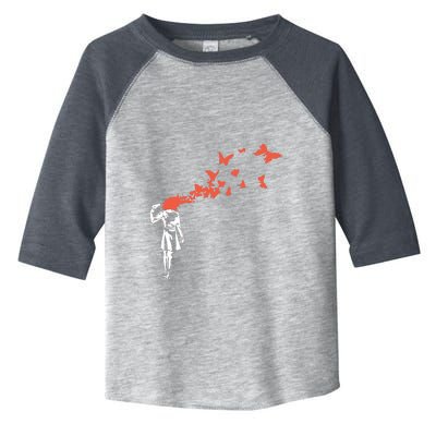 Banksy Headshot Butterfly Toddler Fine Jersey T-Shirt