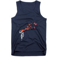 Banksy Headshot Butterfly Tank Top