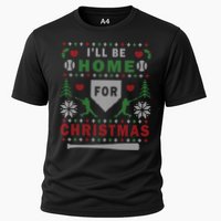 Be Home Baseball Ugly Christmas Sweater Pattern Gift Cooling Performance Crew T-Shirt