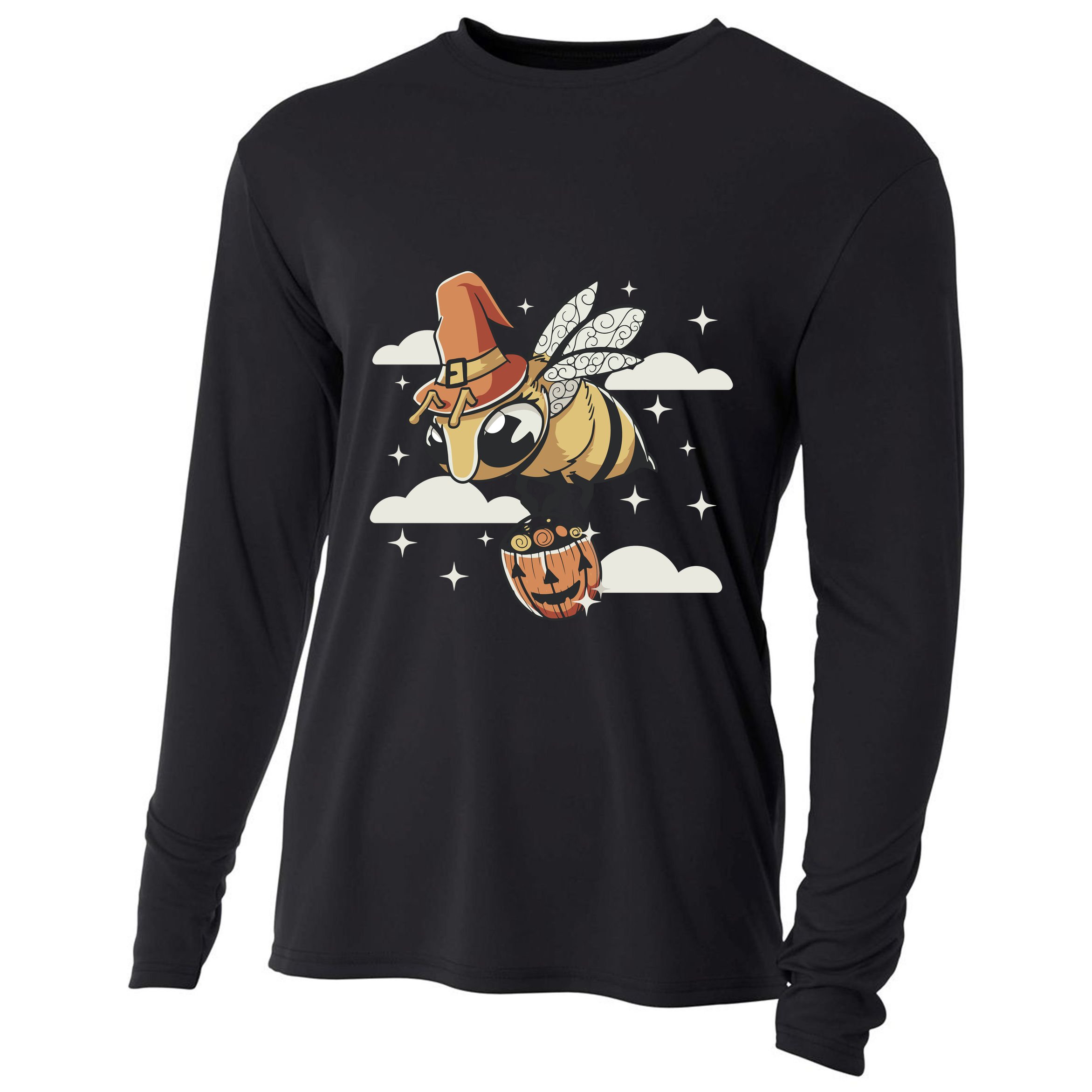 Bumblebee Halloween Cooling Performance Long Sleeve Crew