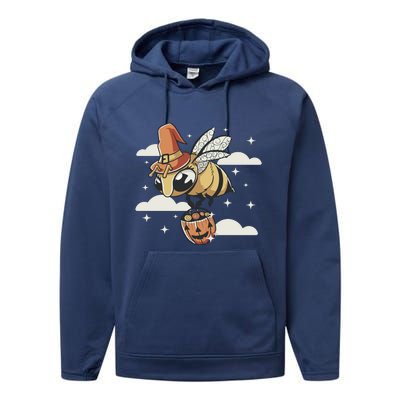 Bumblebee Halloween Performance Fleece Hoodie