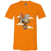 Bumblebee Halloween V-Neck T-Shirt