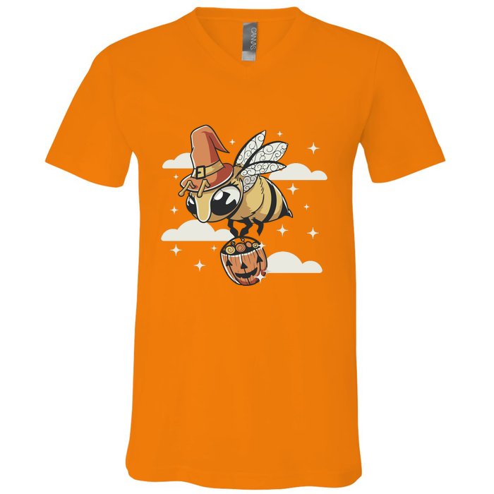 Bumblebee Halloween V-Neck T-Shirt