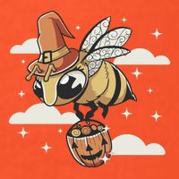 Bumblebee Halloween Button