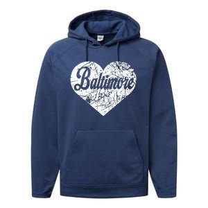 Baltimore Heart Performance Fleece Hoodie