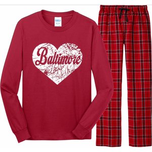 Baltimore Heart Long Sleeve Pajama Set