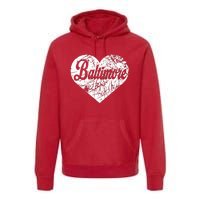 Baltimore Heart Premium Hoodie