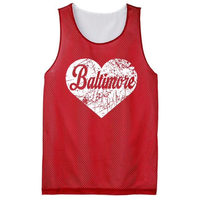 Baltimore Heart Mesh Reversible Basketball Jersey Tank