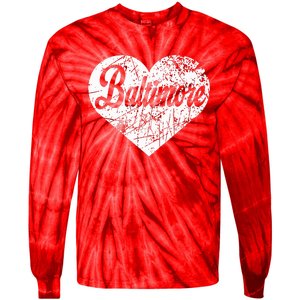 Baltimore Heart Tie-Dye Long Sleeve Shirt