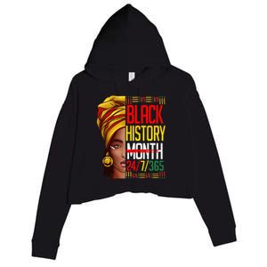 Black History Black History Month 247365 Crop Fleece Hoodie