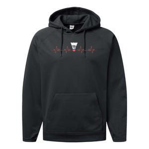 Badminton Heartbeat Performance Fleece Hoodie