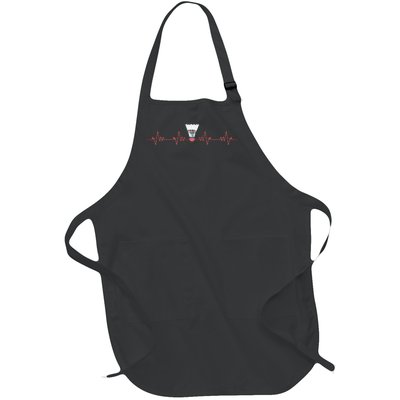 Badminton Heartbeat Full-Length Apron With Pockets