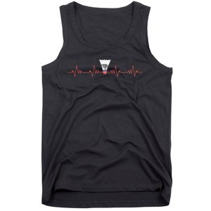 Badminton Heartbeat Tank Top