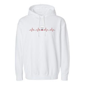 Badminton Heartbeat Garment-Dyed Fleece Hoodie