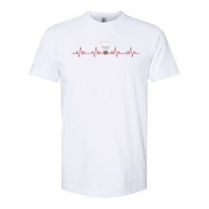 Badminton Heartbeat Softstyle CVC T-Shirt