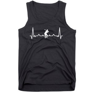 Baseball Heartbeat Baseball Gift For Baseball Player Tank Top