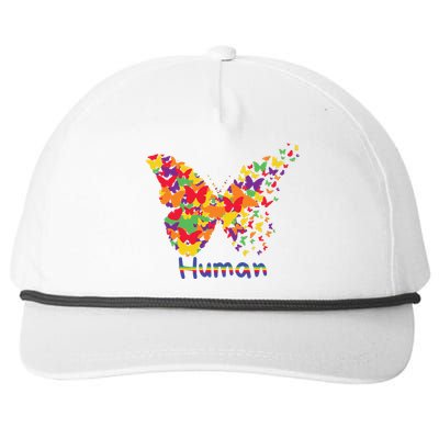 Butrfly Human Snapback Five-Panel Rope Hat