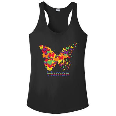 Butrfly Human Ladies PosiCharge Competitor Racerback Tank