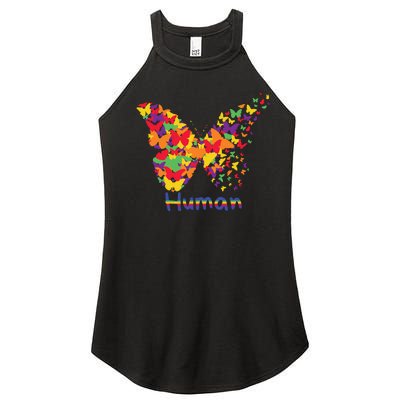 Butrfly Human Women's Perfect Tri Rocker Tank