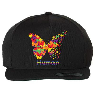 Butrfly Human Wool Snapback Cap