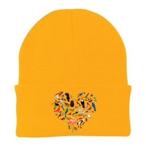 Bird Heart Birding Bird Watching Birder Bird Watcher Knit Cap Winter Beanie