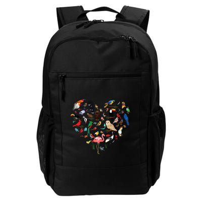 Bird Heart Birding Bird Watching Birder Bird Watcher Daily Commute Backpack