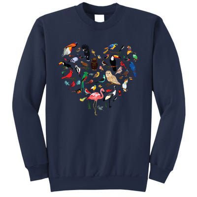 Bird Heart Birding Bird Watching Birder Bird Watcher Sweatshirt